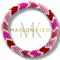 Bracelet népalais Maison Kizo R33 rose rouge