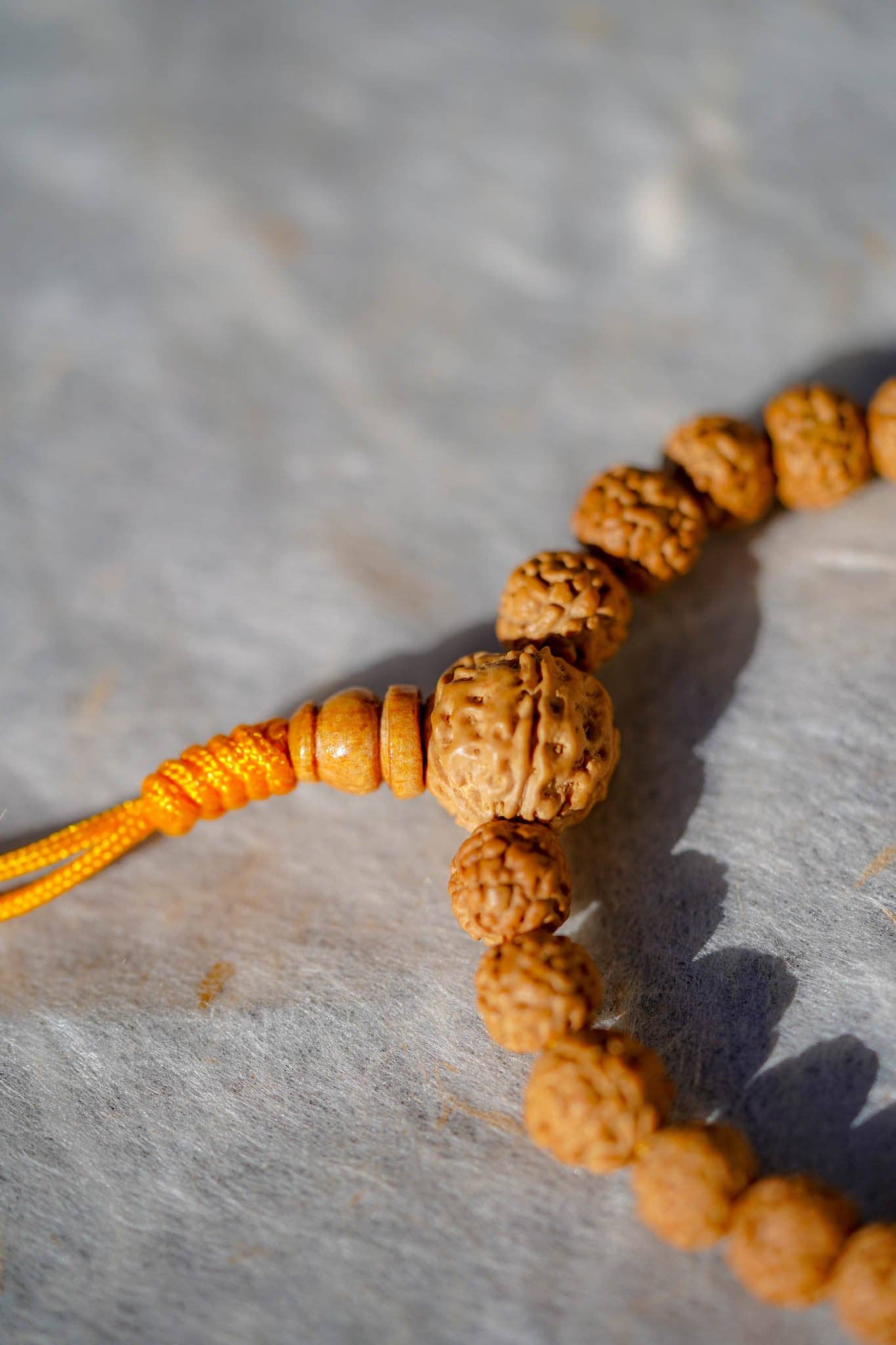 Bracelet en perles Rudraksha naturelles