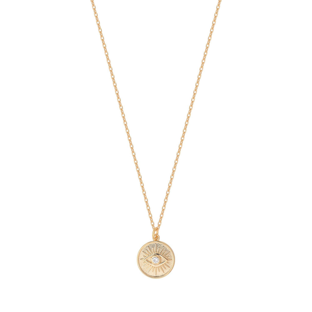 Collier SIRIUS Oeil Protecteur plaqué or