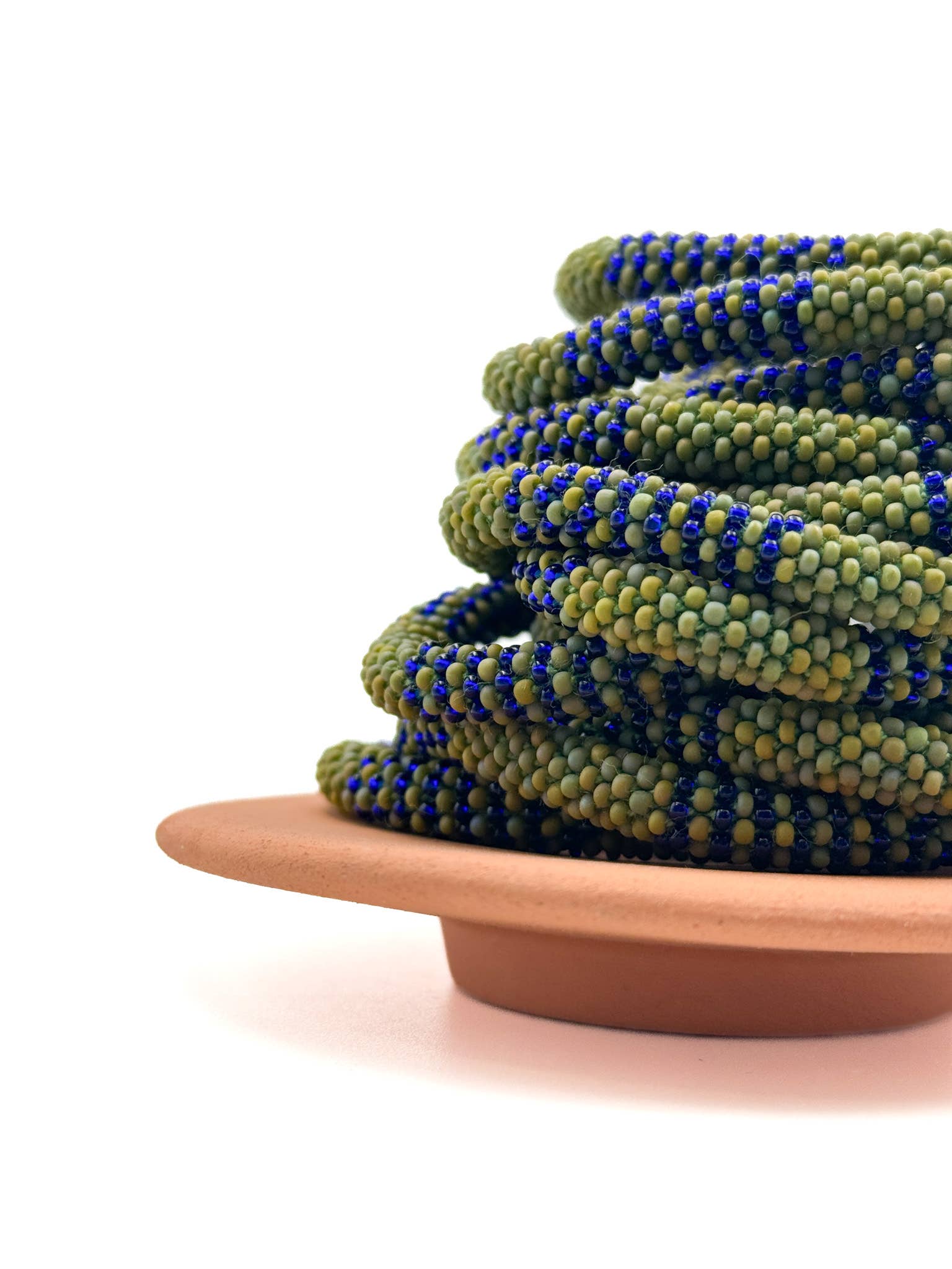 Bracelet népalais HOMME - H04 vert kaki bleu