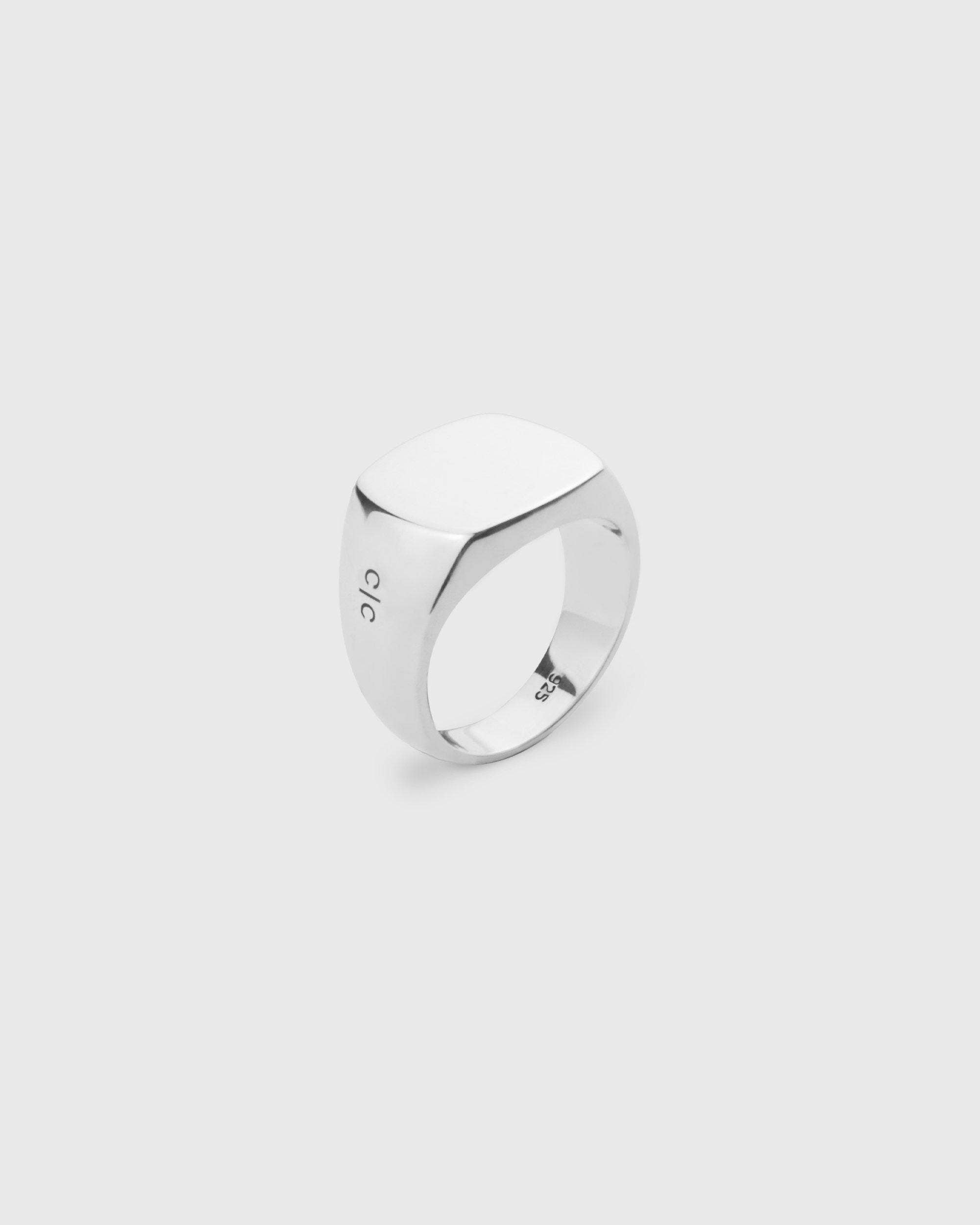 Stockholm - Bague à chevalet en argent sterling 925 - Homme