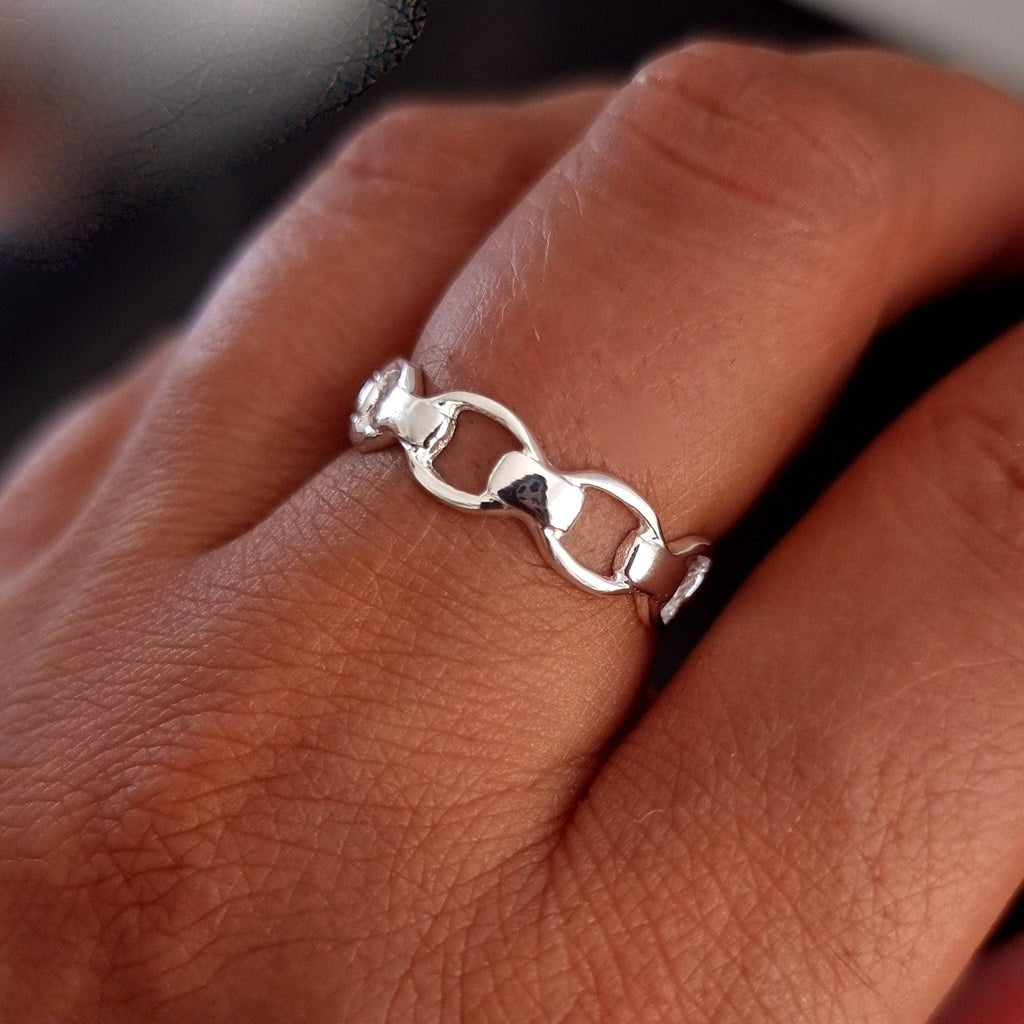 Mors de cheval à anneau équestre | Argent sterling 925,R20A