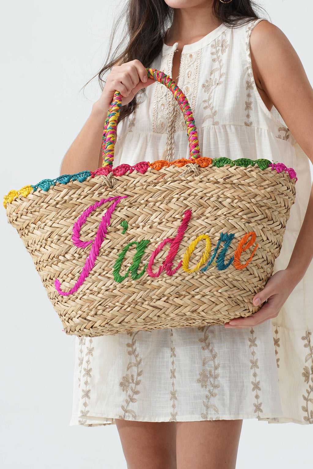 Panier En Paille J'adore