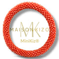 Bracelet népalais MINIKIZ enfant et petit poignet adulte K68 corail uni