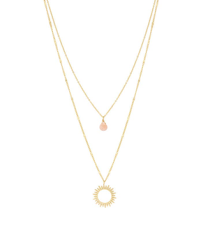 Collier MARTINA - Quartz Rose