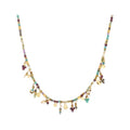 Collier KAMALA Peridot, Amazonite et Nacre