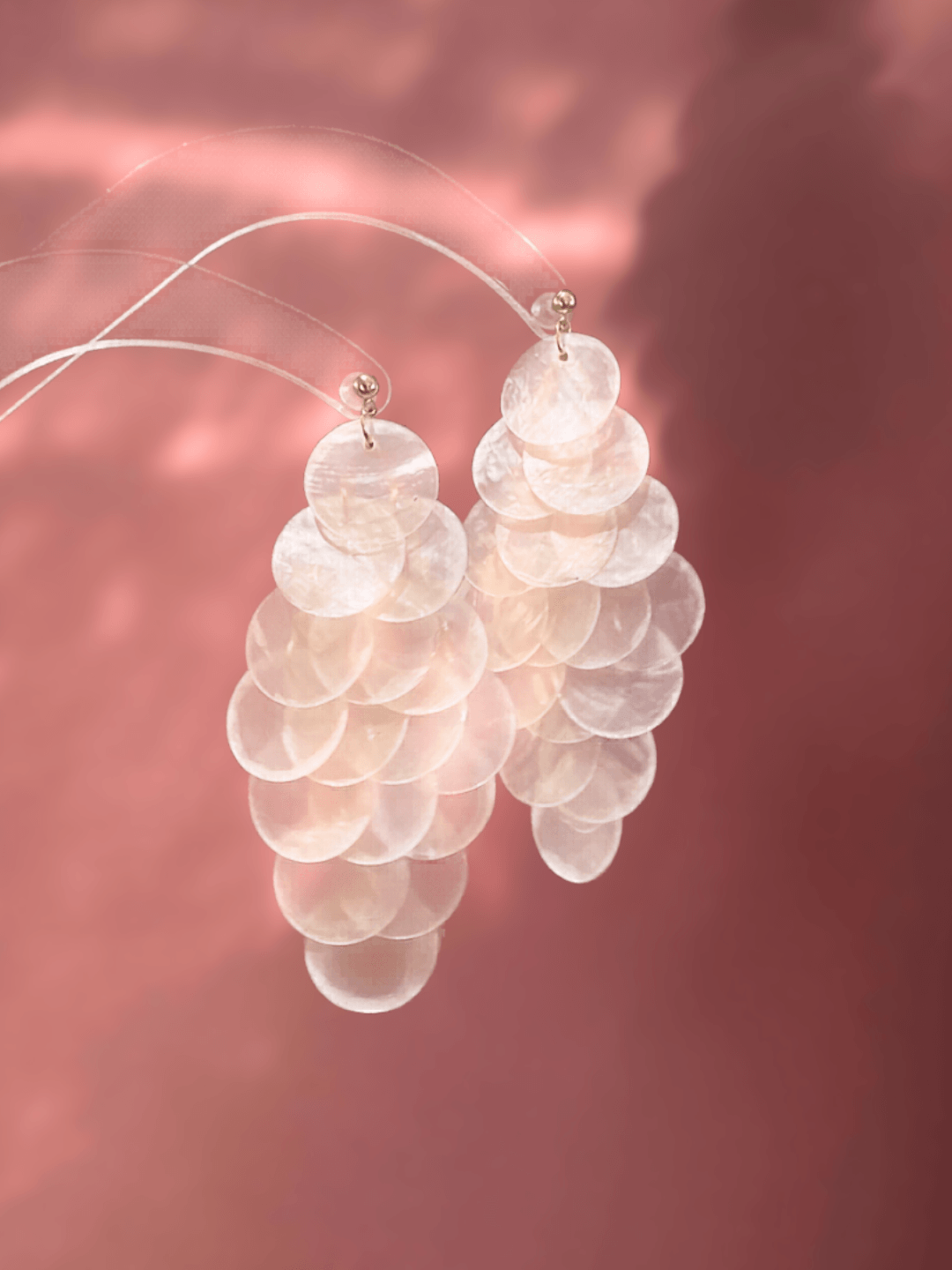 Boucles d'oreilles SIRENA Coquillage naturel couleur au choix