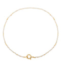 Collier NEIGE pierres en Citrine