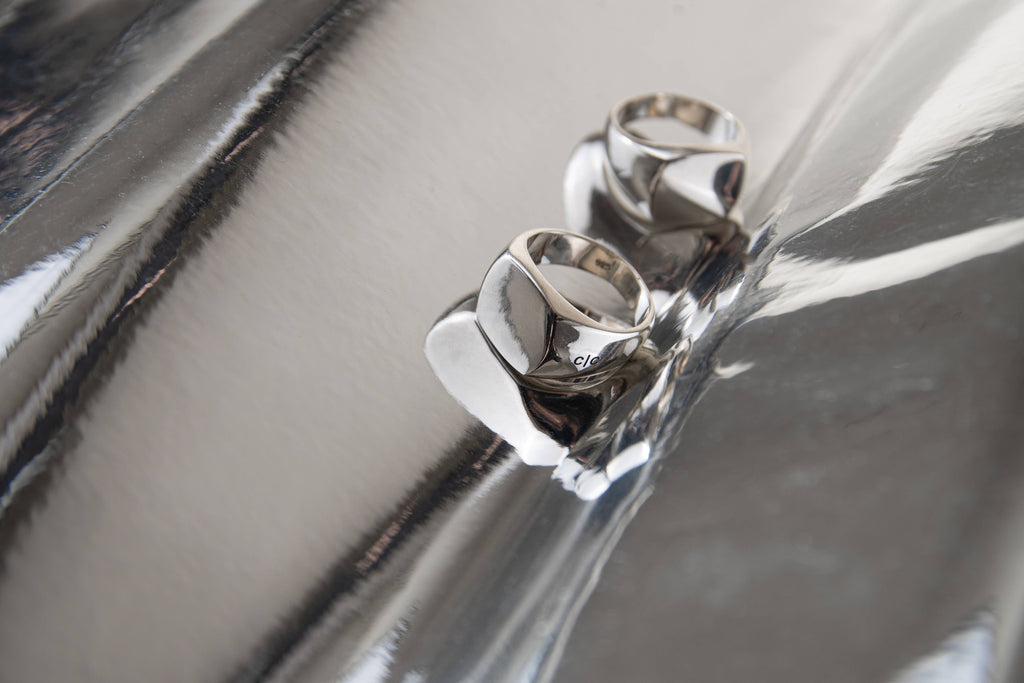 Stockholm - Bague à chevalet en argent sterling 925 - Homme